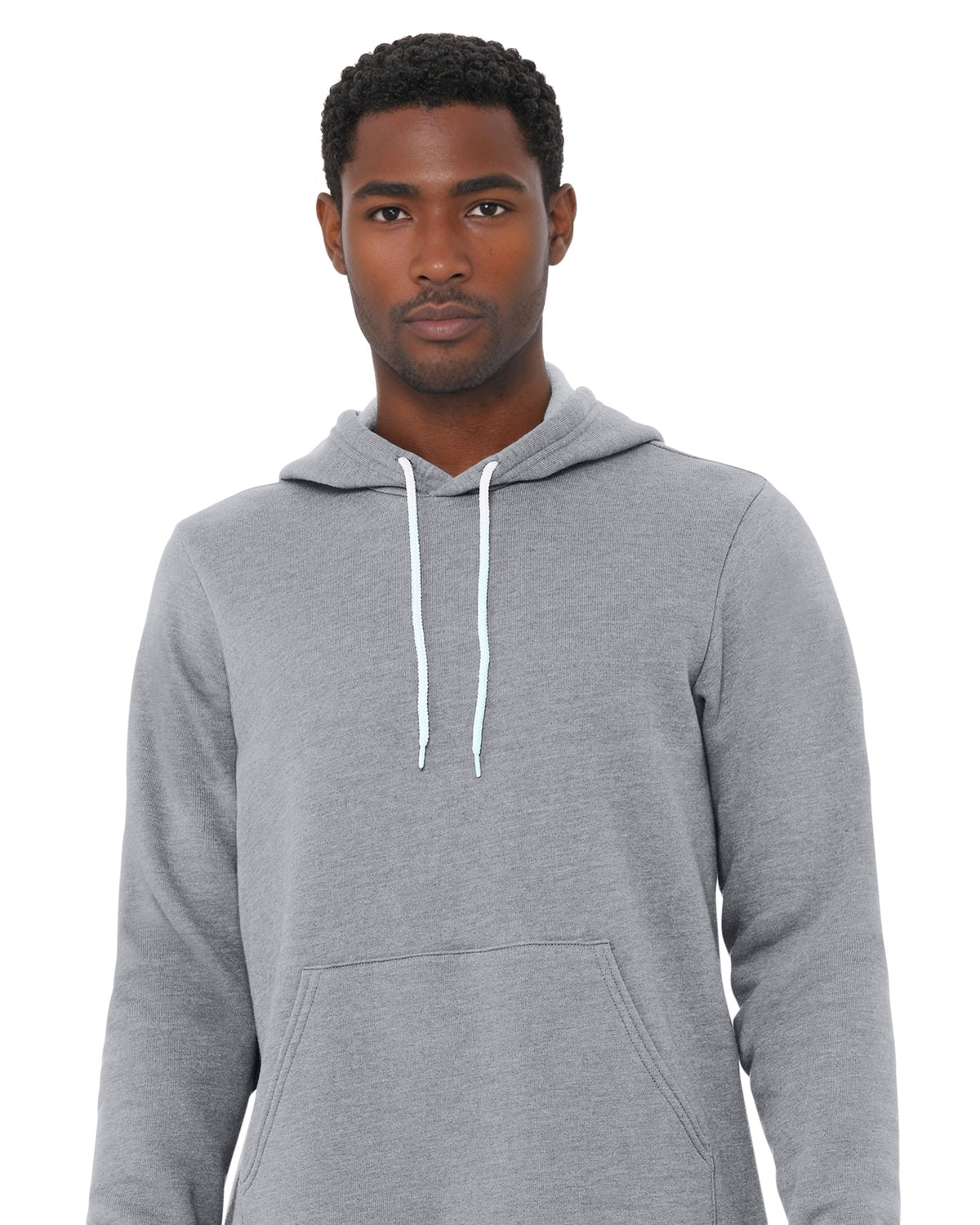 BELLA+CANVAS 3719 Athletic Heather model front on white