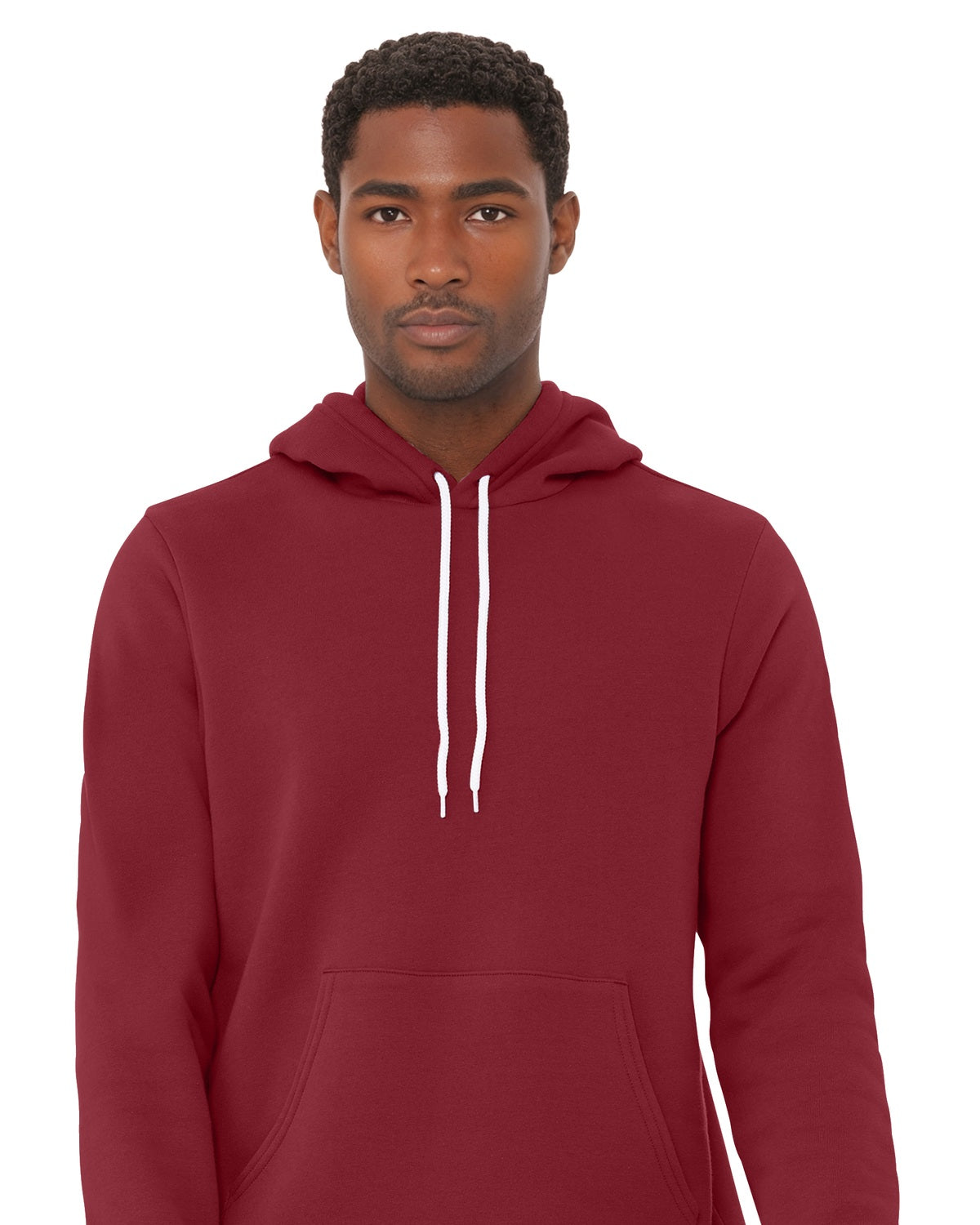 BELLA+CANVAS 3719 Cardinal model front on white