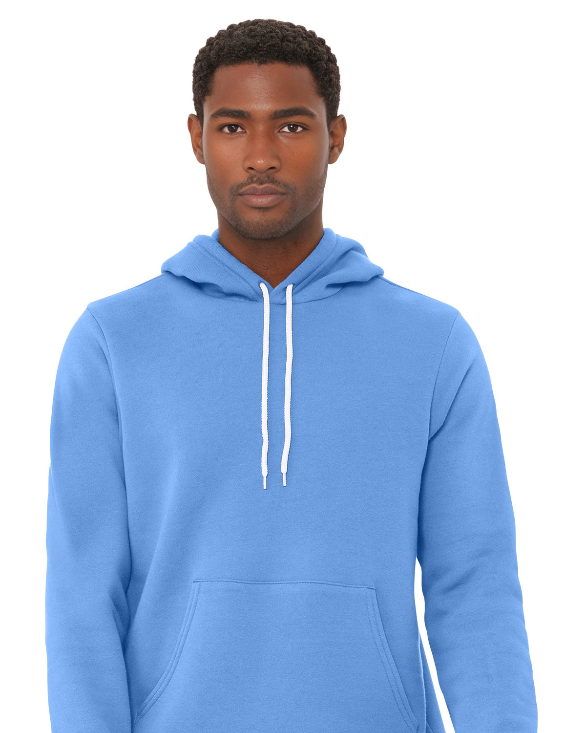 BELLA+CANVAS 3719 Carolina Blue model front on white