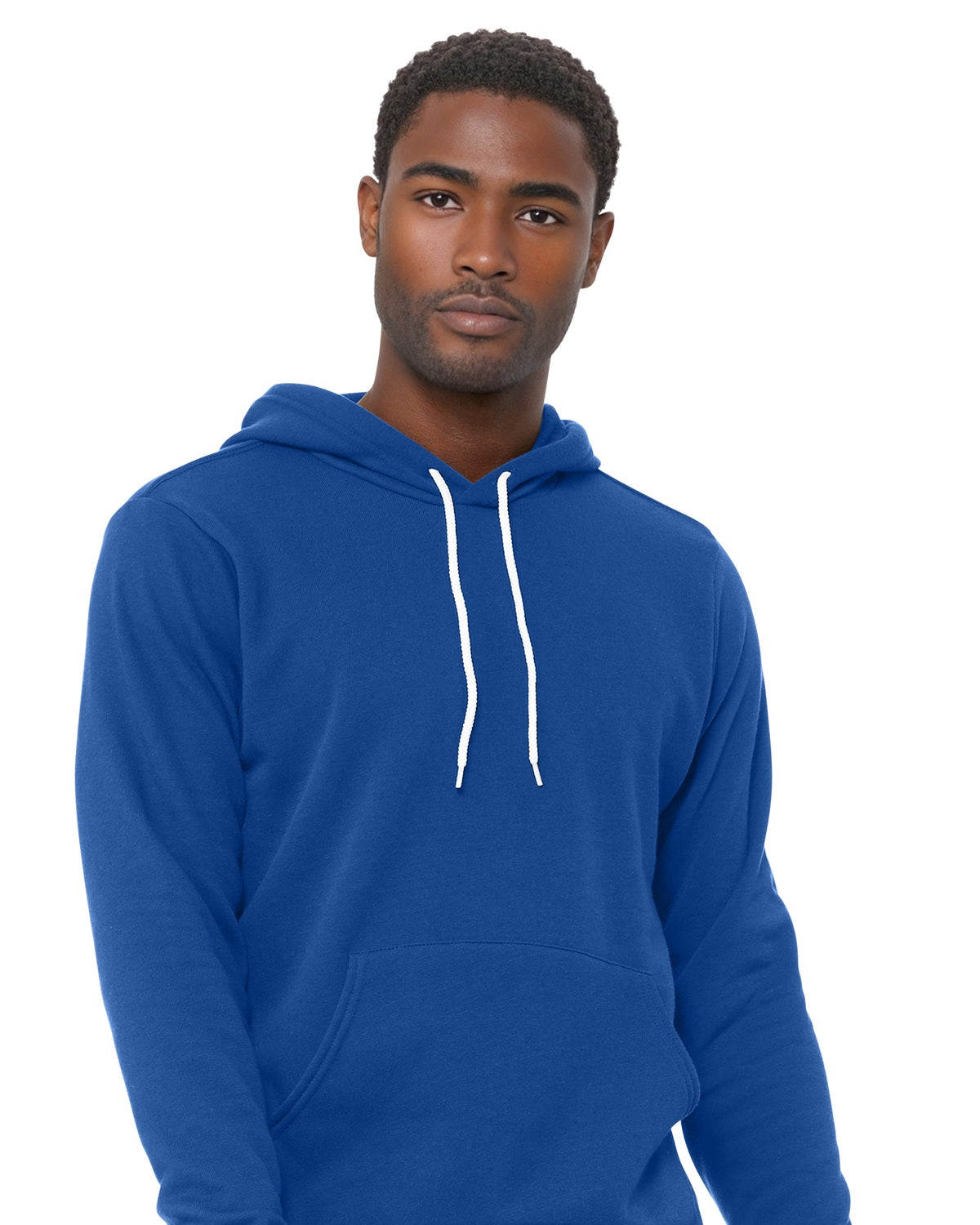 BELLA+CANVAS 3719 True Royal model front on white