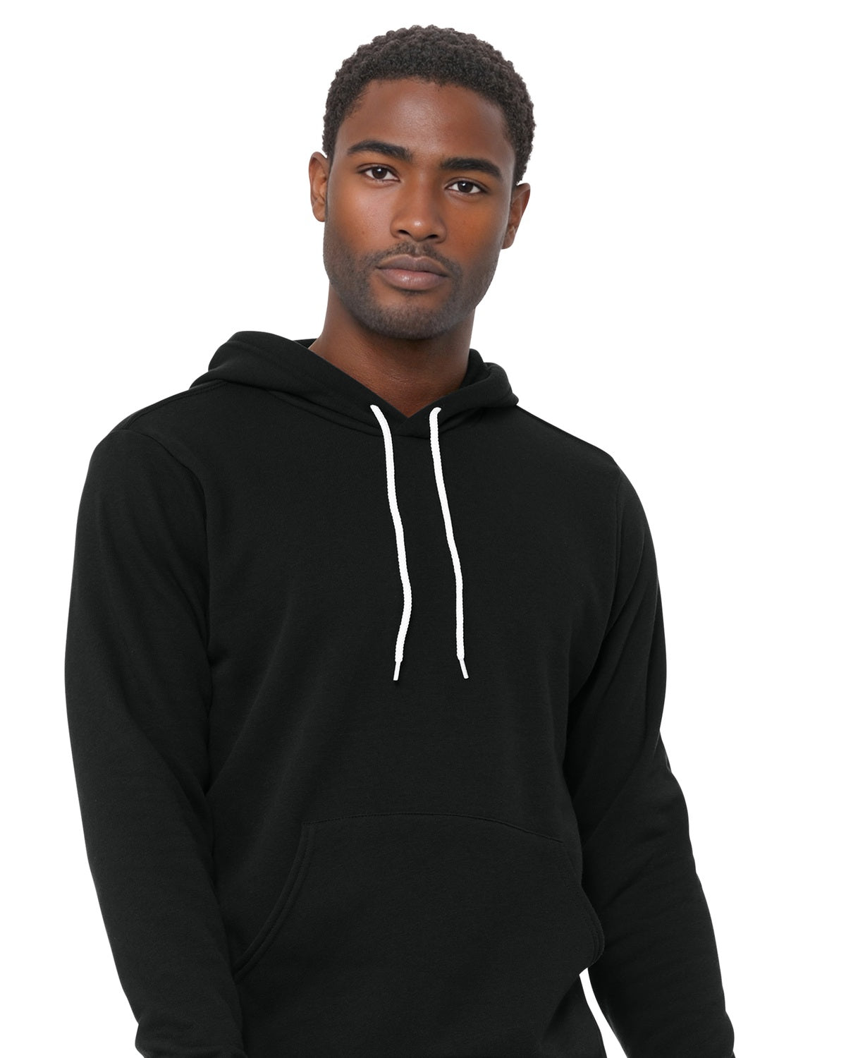 BELLA+CANVAS 3719 Black model front on white