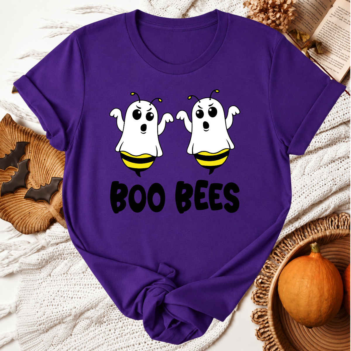 Boo Bees Halloween T-Shirt - Team Purple