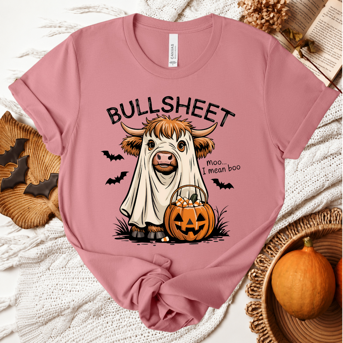 BullSheet Halloween T-Shirt - Mauve