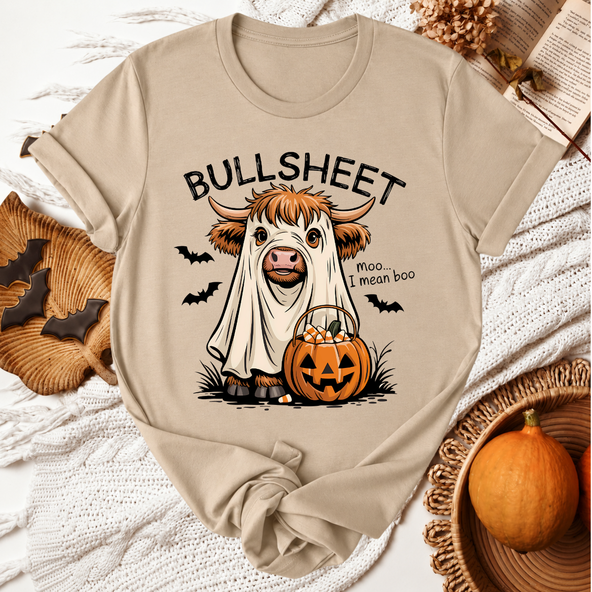 BullSheet Halloween T-Shirt - Tan
