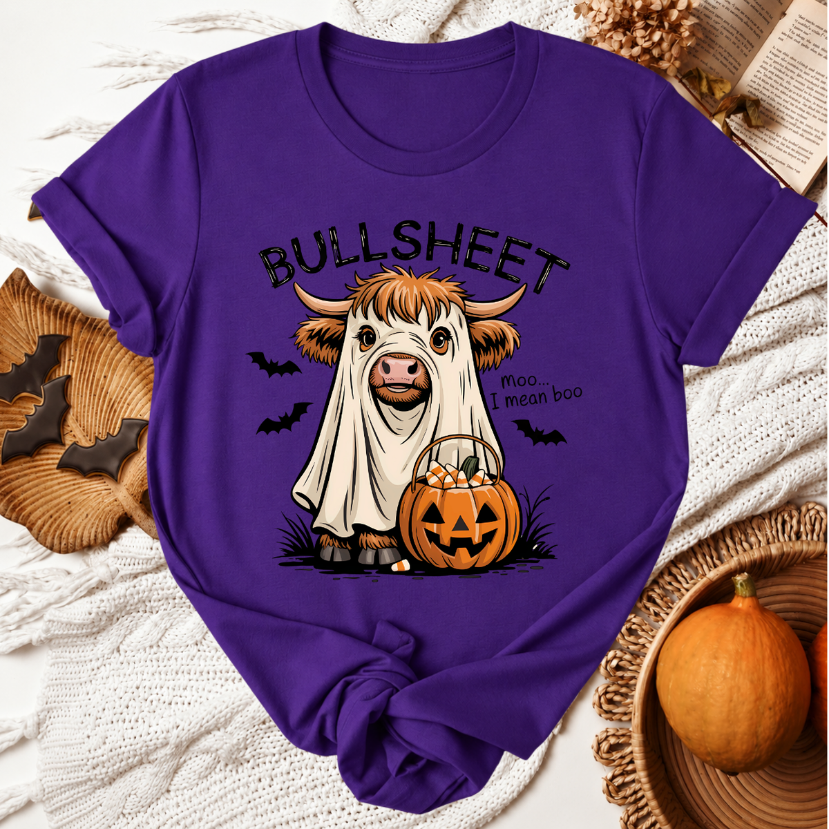 BullSheet Halloween T-Shirt - Team Purple