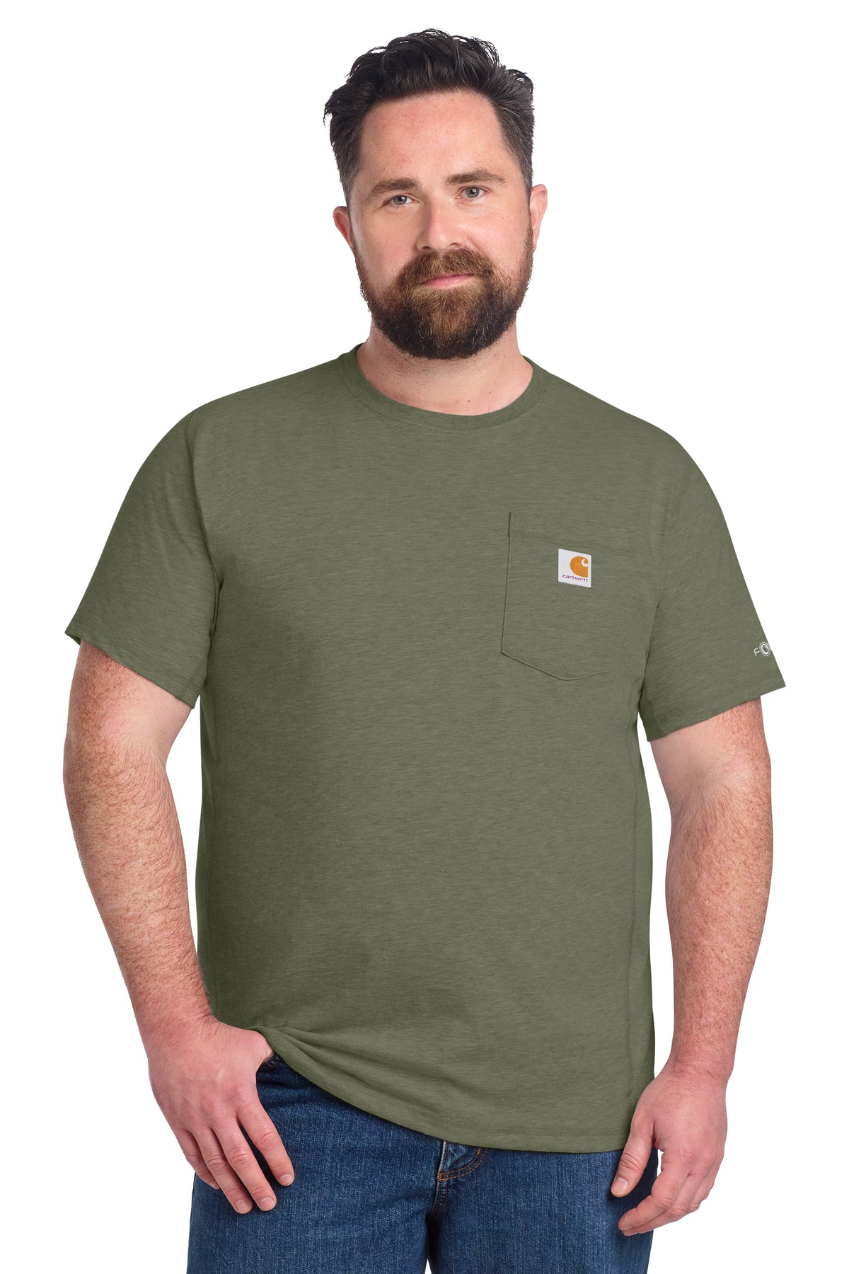 Carhartt CT106652 Basil Heather model front
