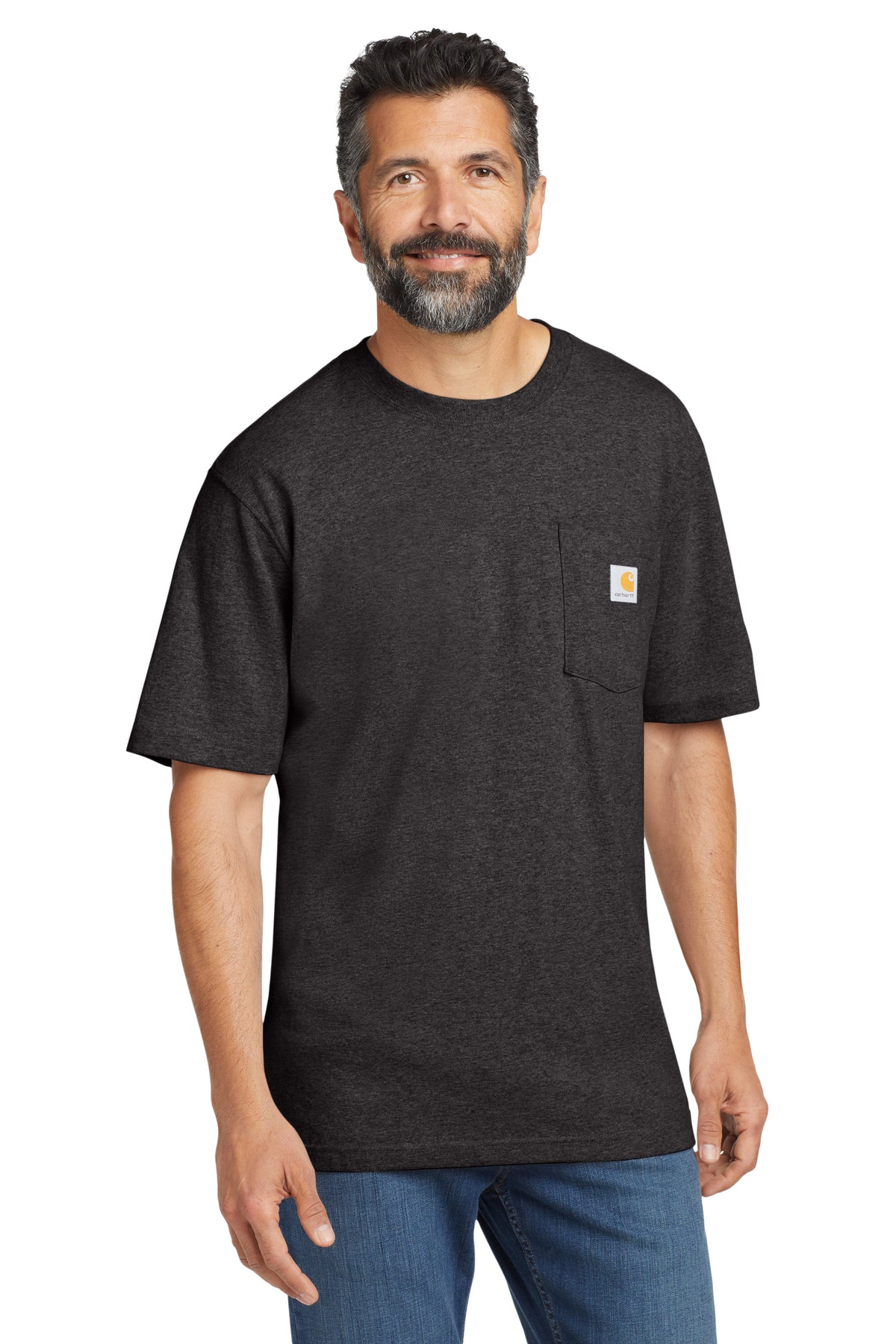 Carhartt CTK87 Carbon Heather model front