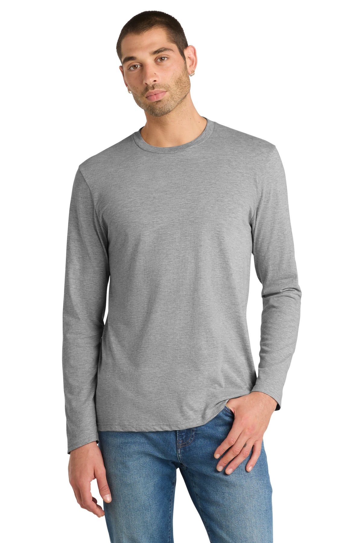 District DT6200 Light Heather Grey model front