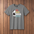 Eat Soccer 1 Youth T-Shirt - Medium Grey