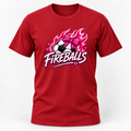 Fireballs Soccer T-Shirt Port & Co Easy Cotton Tee