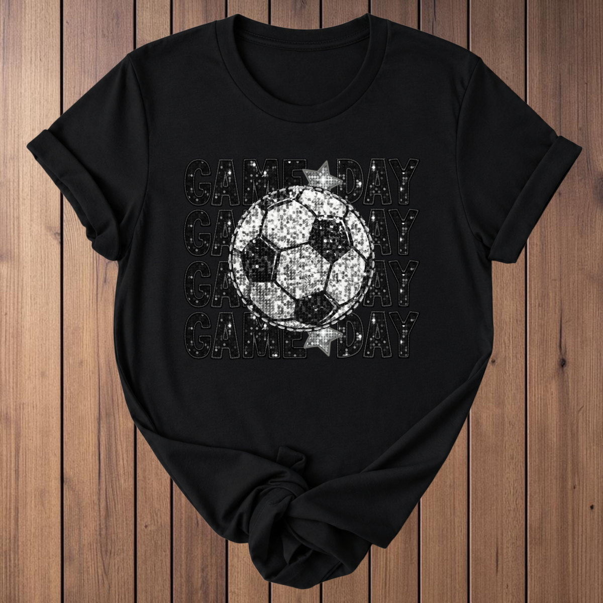 Game Day Soccer T-Shirt - Black