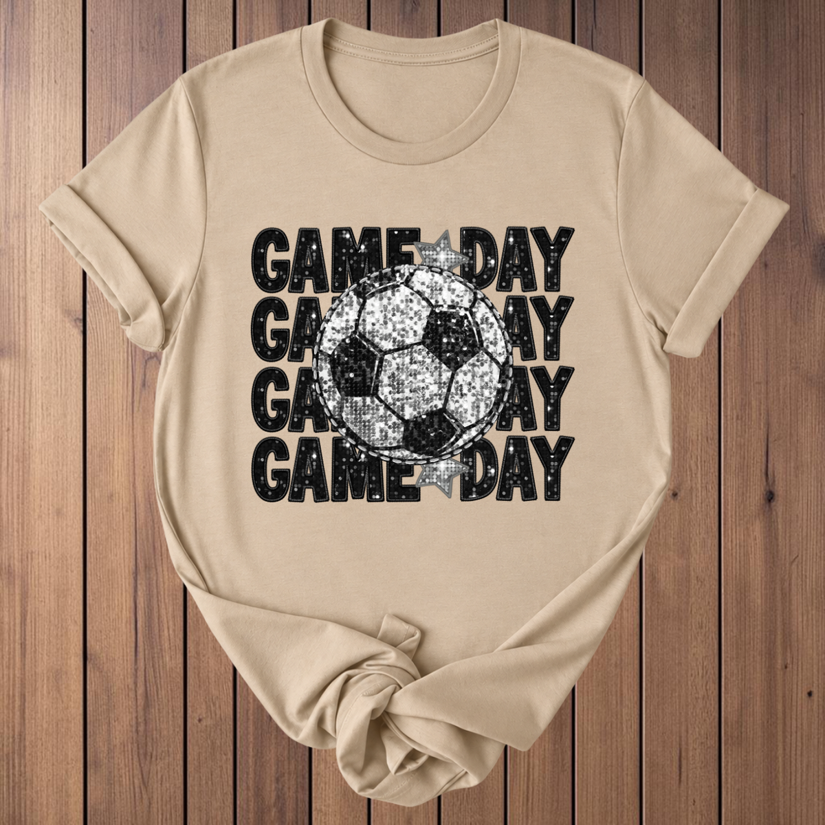 Game Day Soccer T-Shirt - Tan