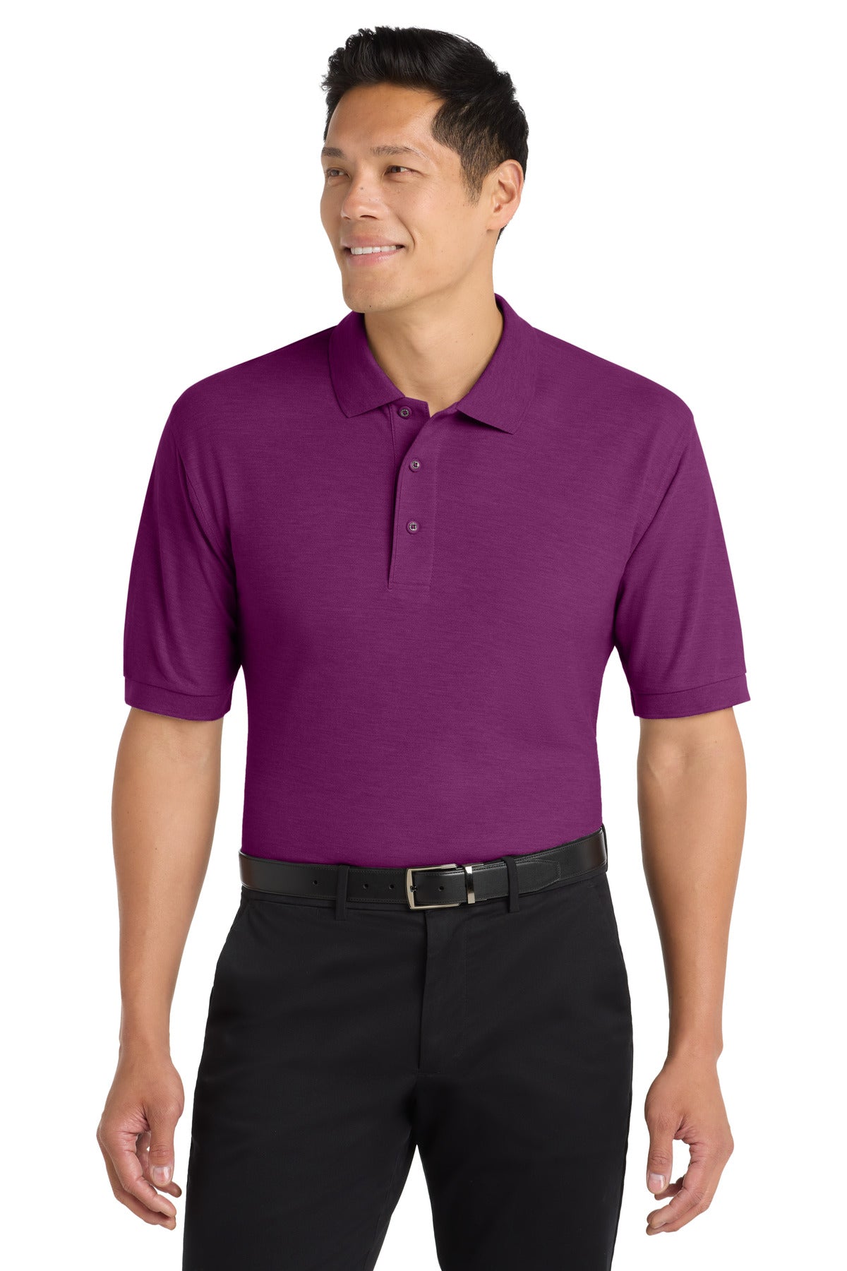 Port Authority K500 Deep Berry model front