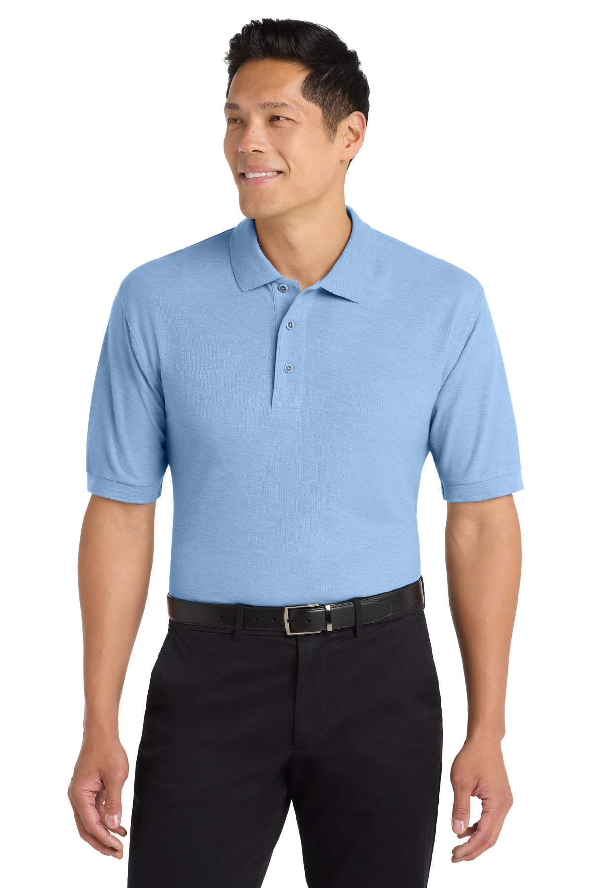 Port Authority K500 Light Blue model front