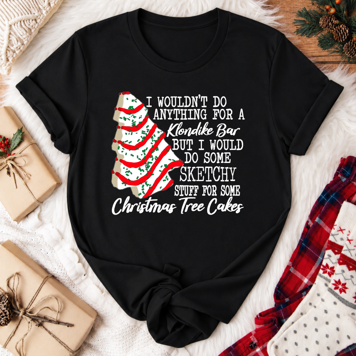 Klondike Tree Christmas T-Shirt - Black
