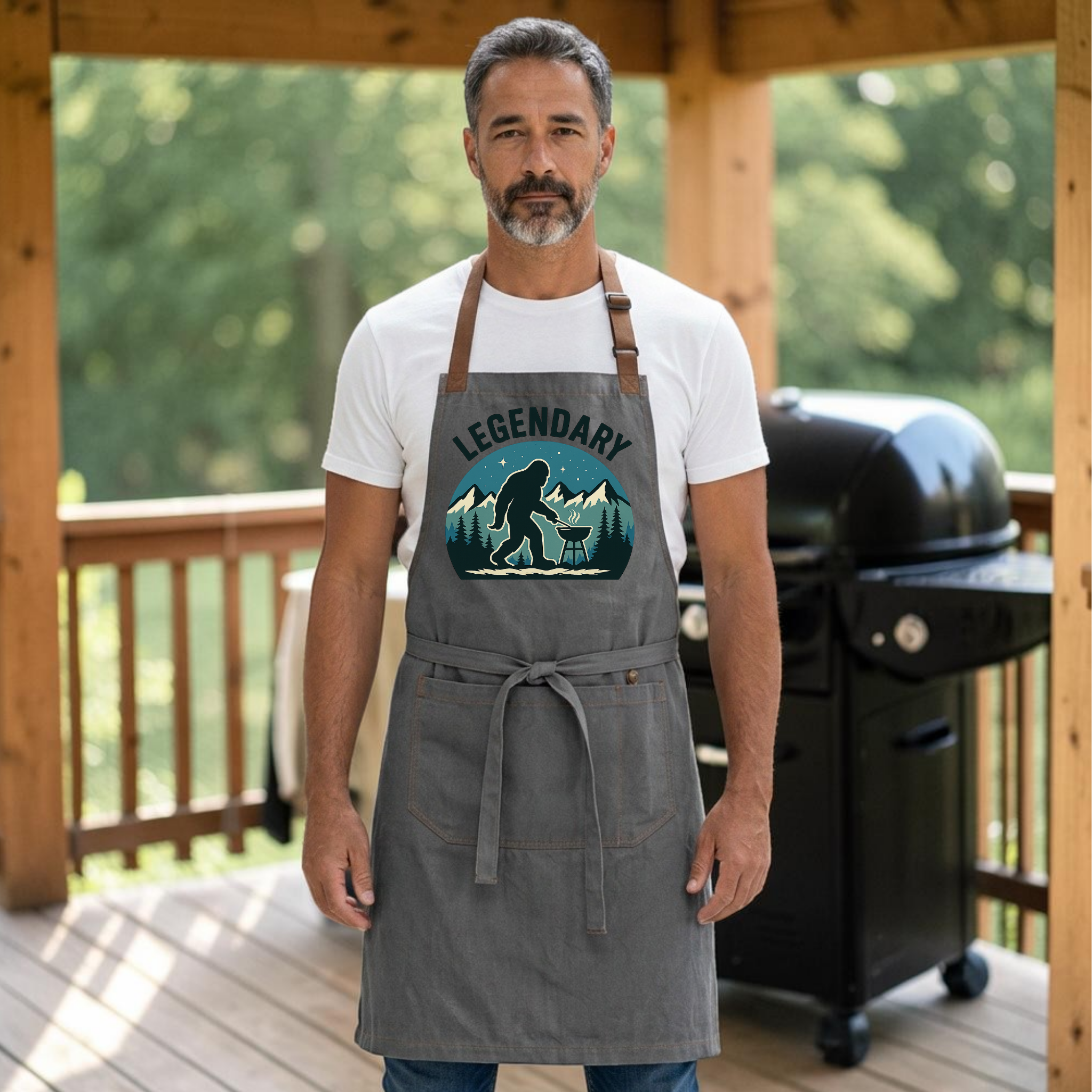 Grilling Apron – Legendary Bigfoot or Every Butt Deserves a Good Rub A800