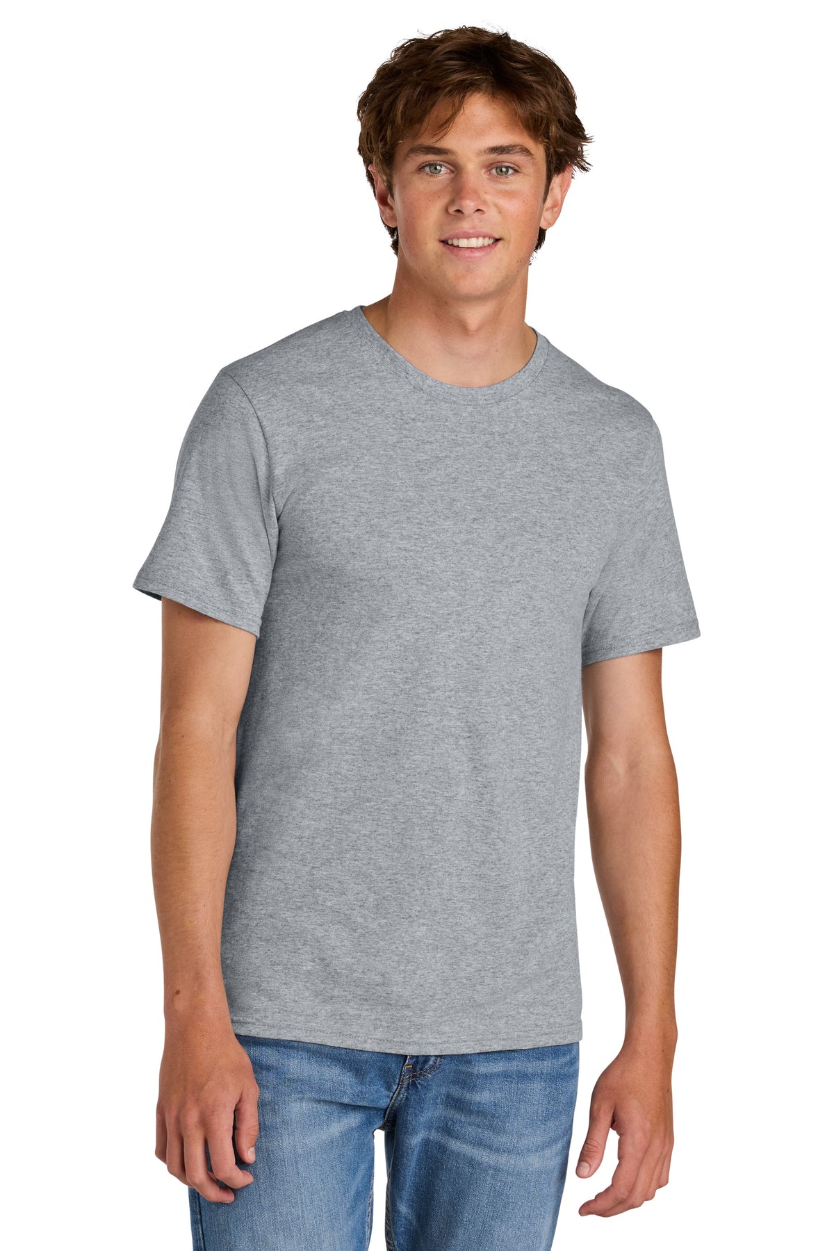 Port & Co PC43 Athletic Heather official manufacturer model front