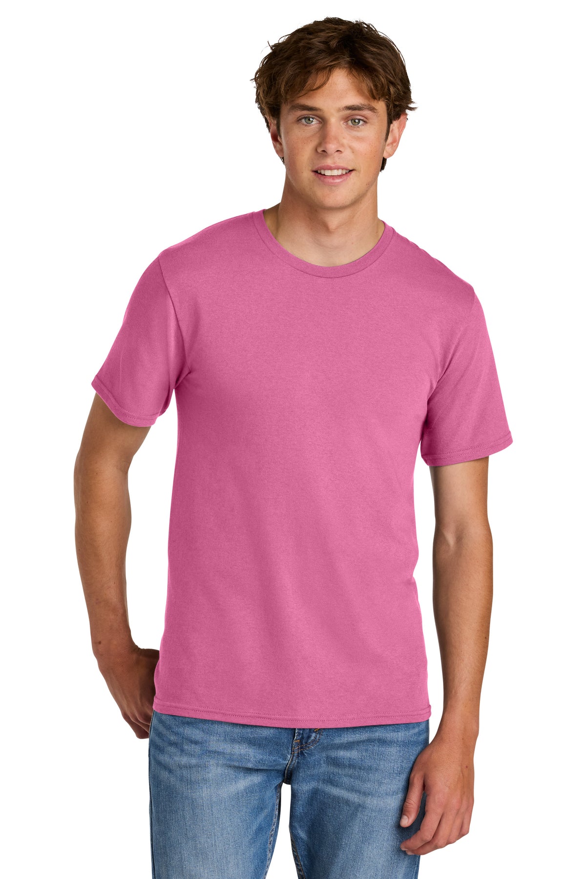 Port & Co PC43 Awareness Pink official manufacturer model front