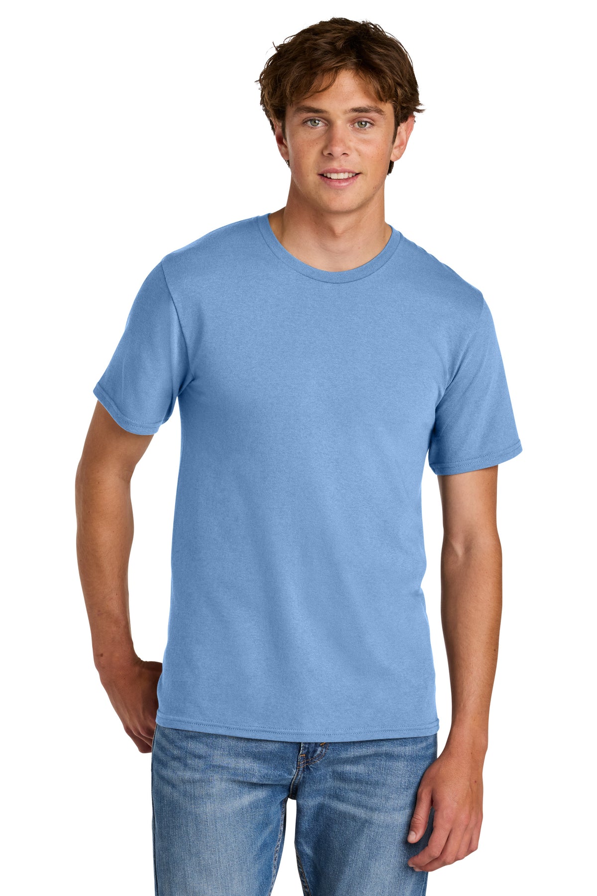 Port & Co PC43 Carolina Blue official manufacturer model front