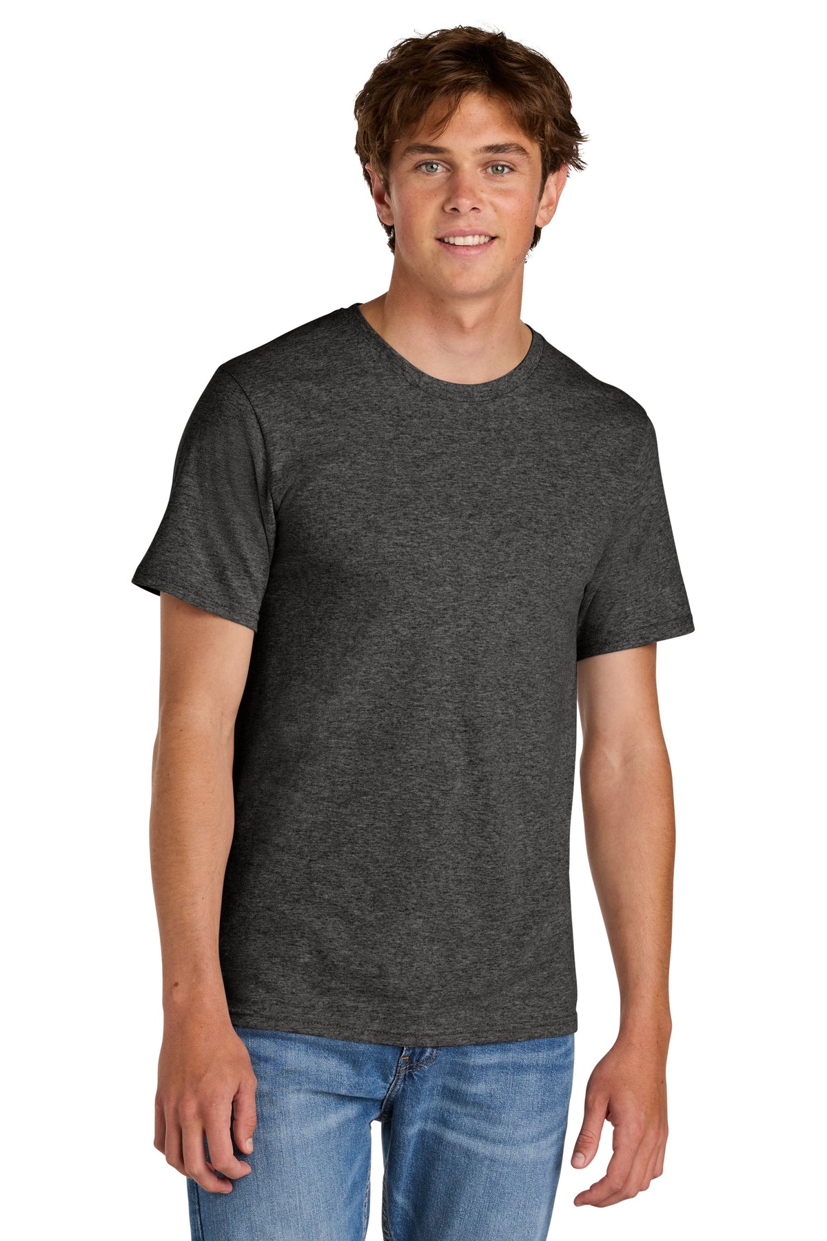 Port & Co PC43 Dark Heather Grey official manufacturer model front