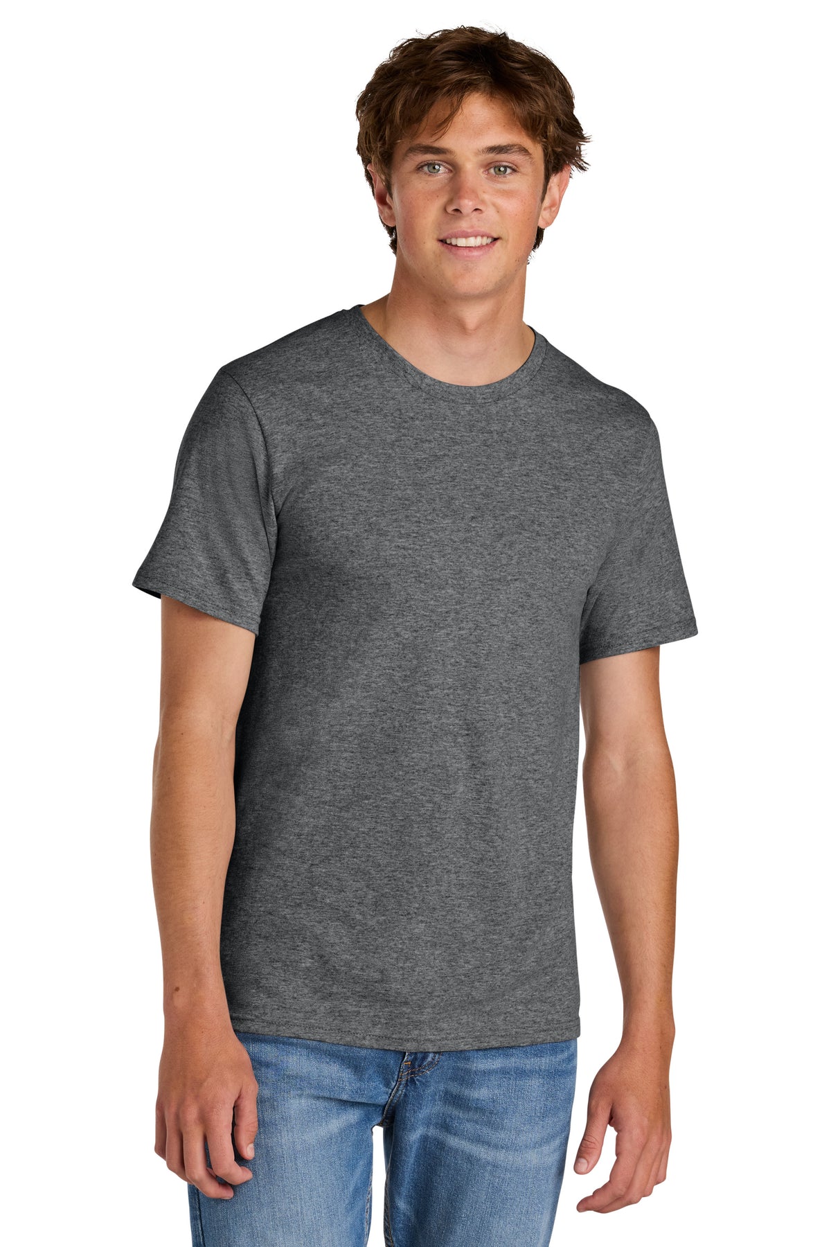 Port & Co PC43 Graphite Heather official manufacturer model front