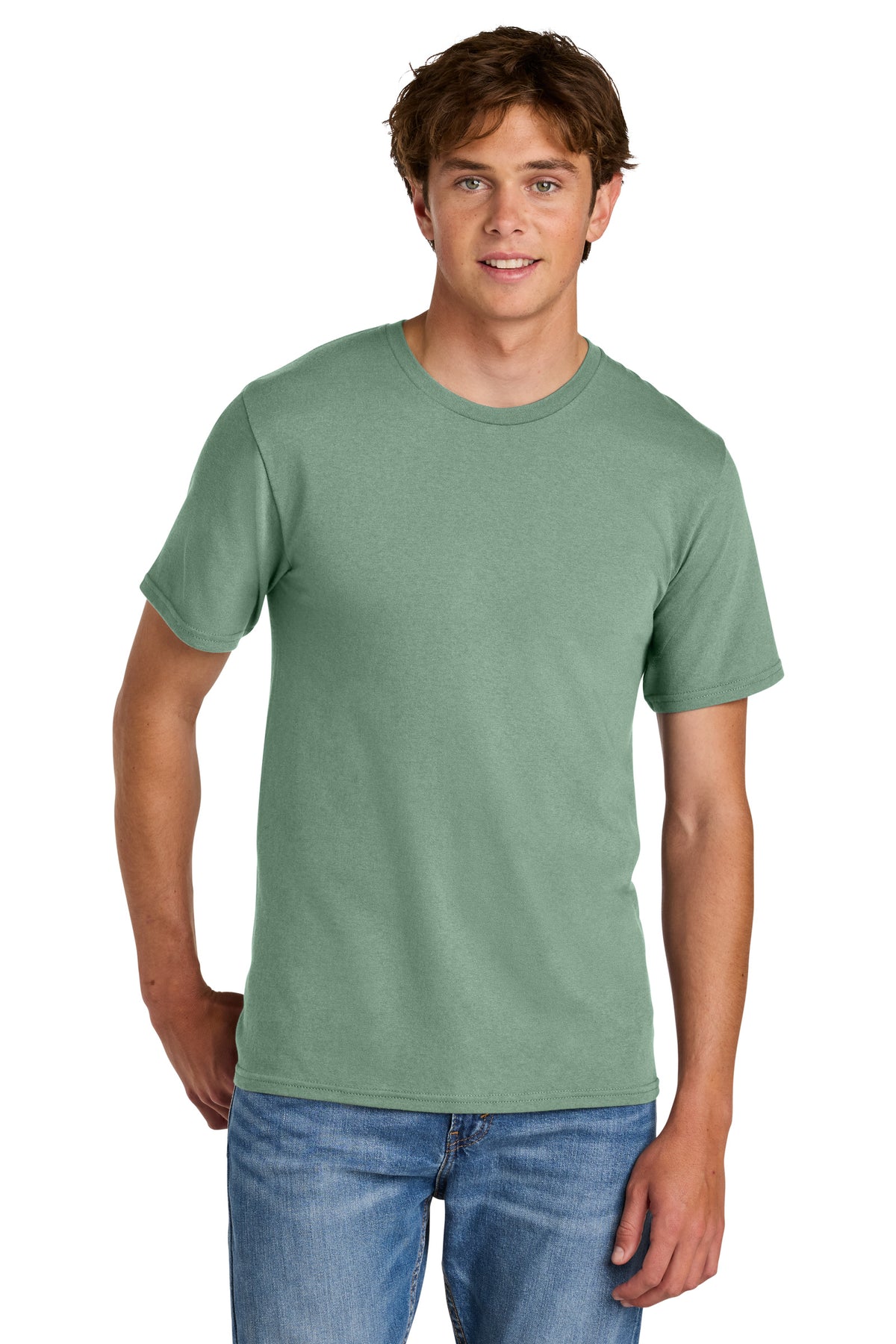 Port & Co PC43 Laurel Green official manufacturer model front