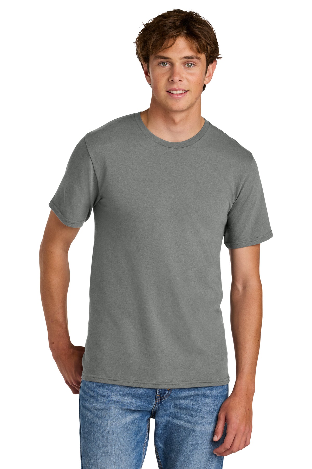 Port & Co PC43 Medium Grey official manufacturer model front