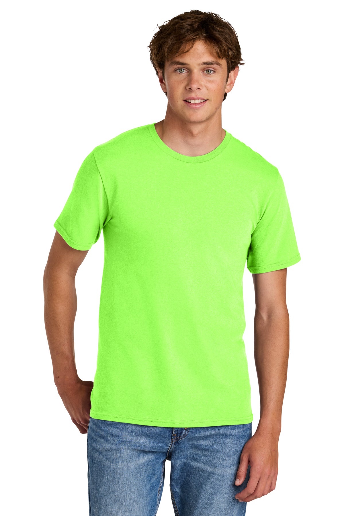 Port & Co PC43 Neon Green official manufacturer model front