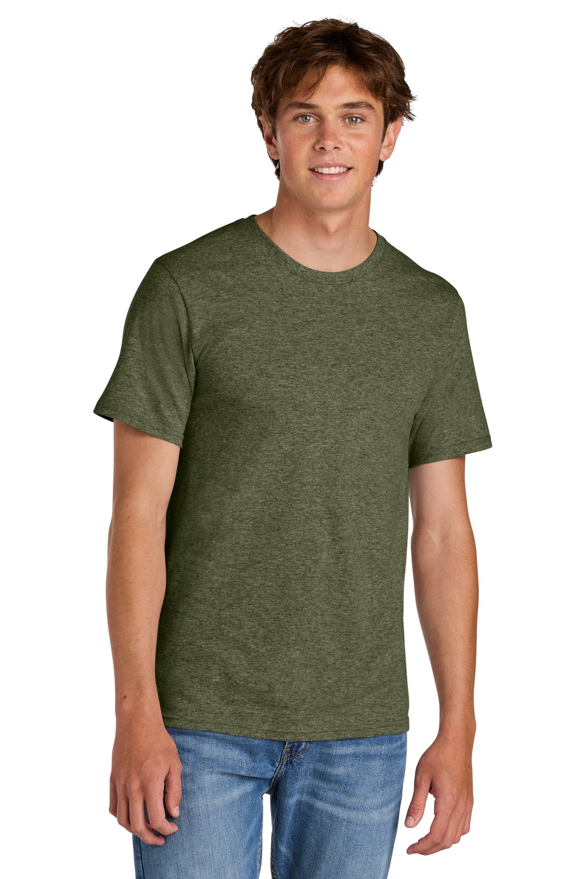 Port & Co PC43 Olive Drab Green Heather official manufacturer model front