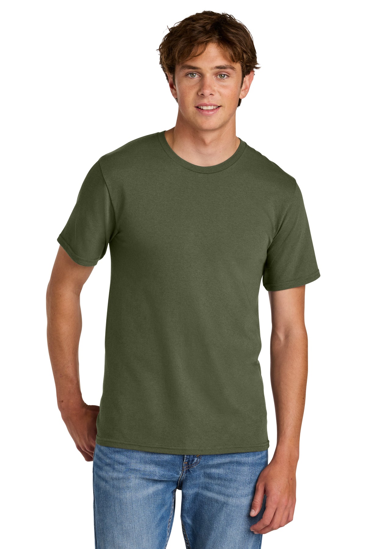 Port & Co PC43 Olive Drab Green official manufacturer model front