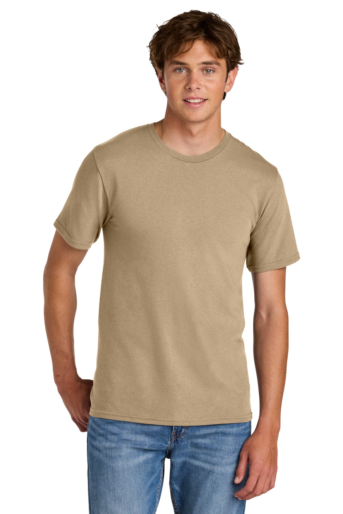 Port & Co PC43 Sand official manufacturer model front