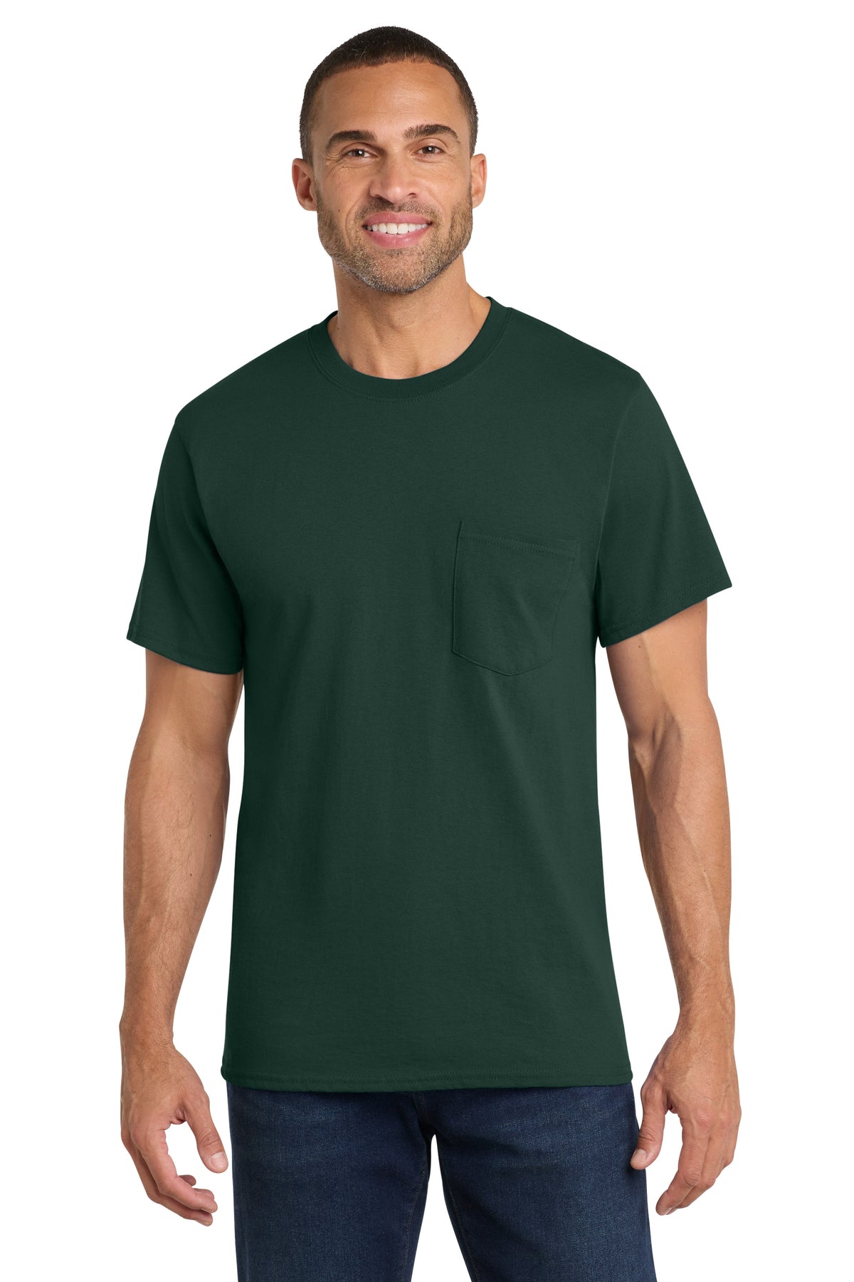 Port & Co PC54P Dark Green model front