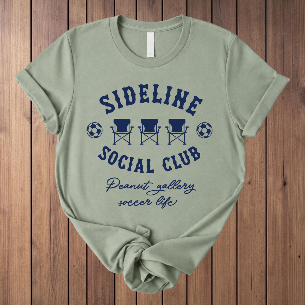 Sideline Social Club Soccer T-Shirt - Sage