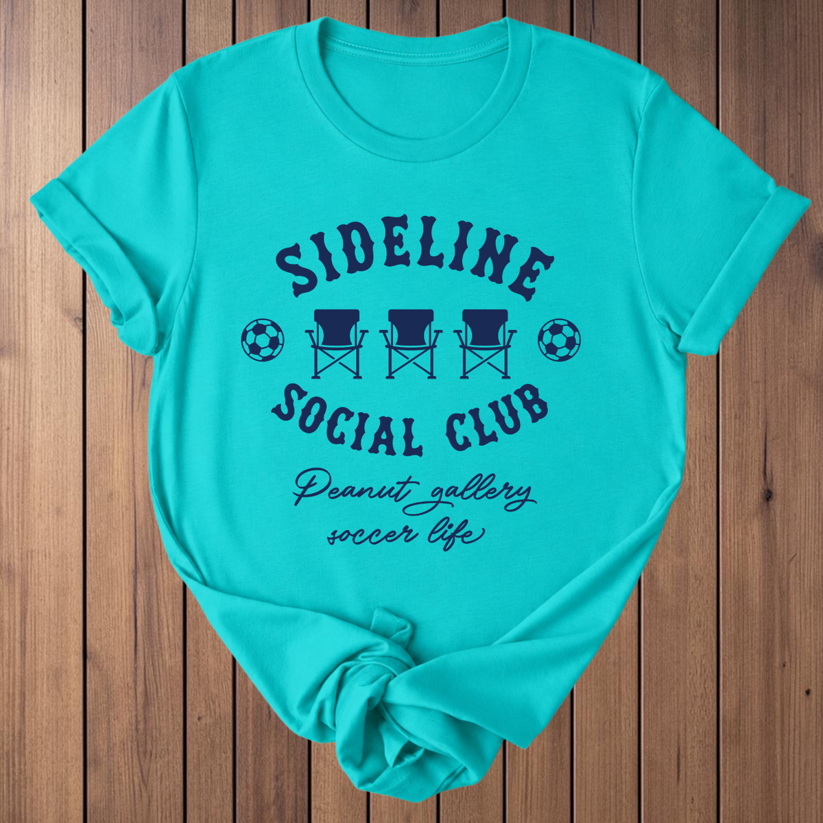 Sideline Social Club Soccer T-Shirt - Teal