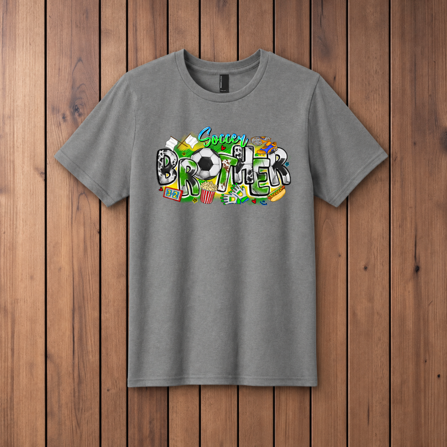 Soccer Brother Youth T-Shirt - Medium Grey