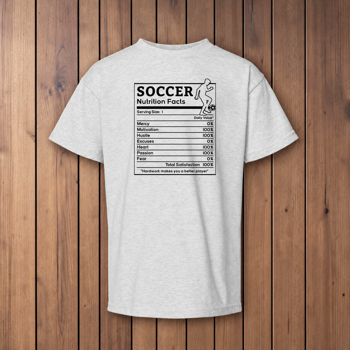 Soccer Facts Youth T-Shirt - Ash