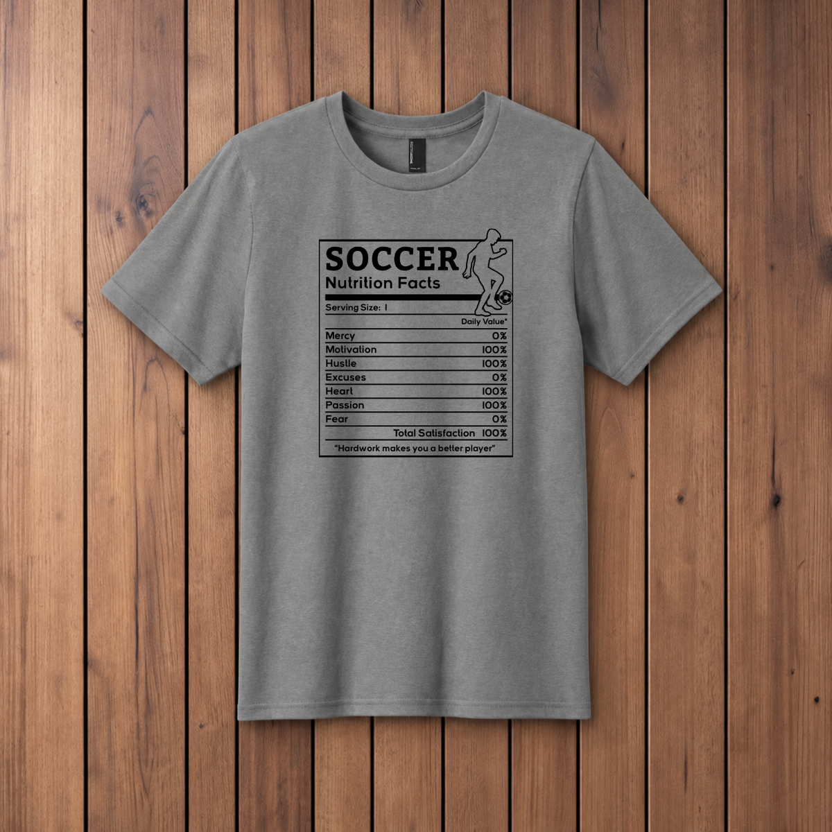 Soccer Facts Youth T-Shirt - Medium Grey