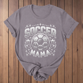 Soccer Mama Glitter T-Shirt - Storm