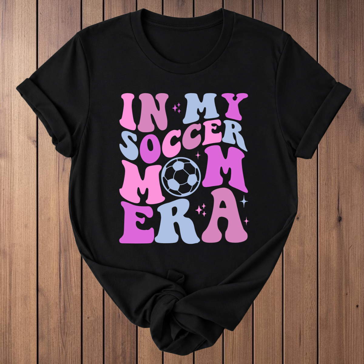 In My Soccer Mom Era T-Shirt - Black
