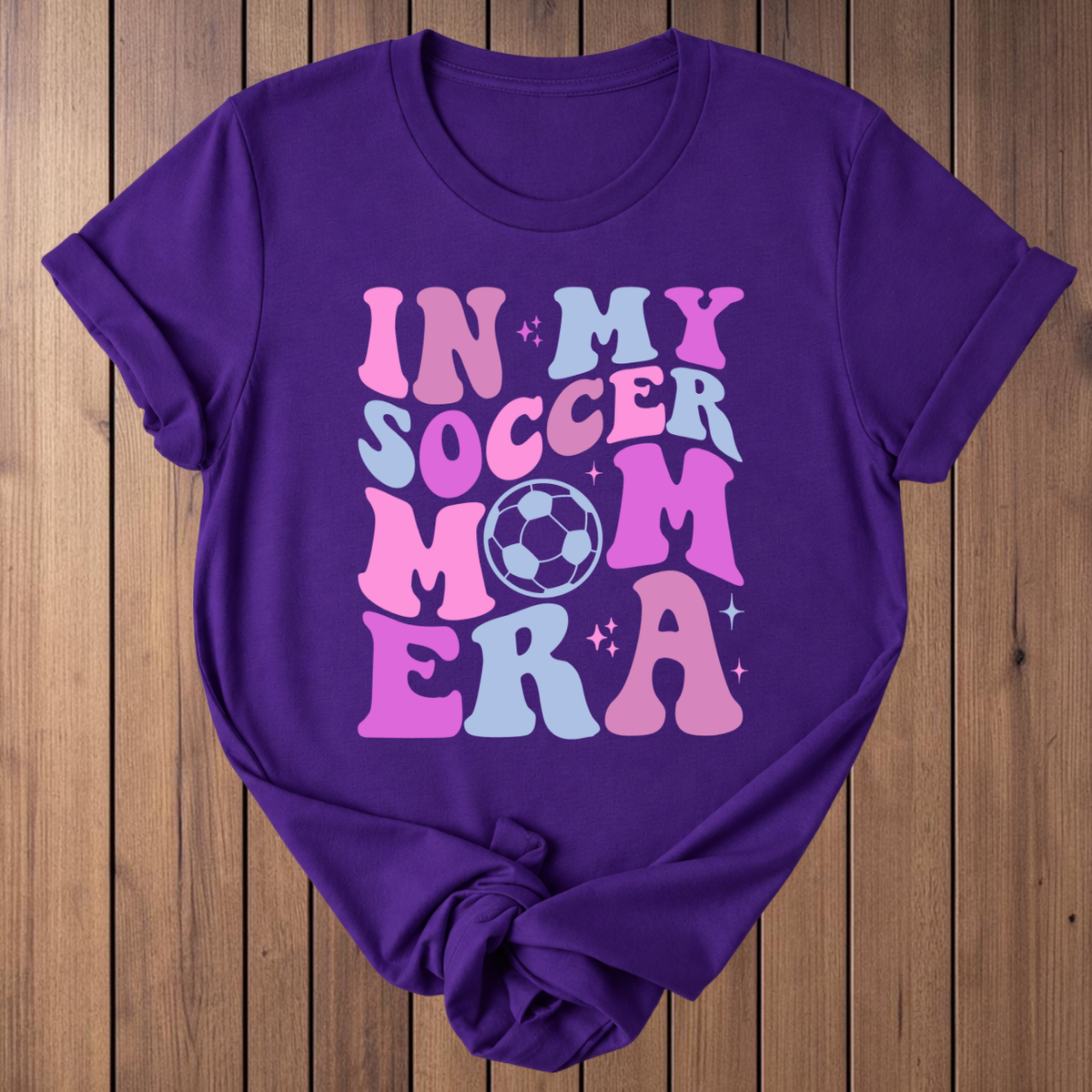 In My Soccer Mom Era T-Shirt - Team Purple