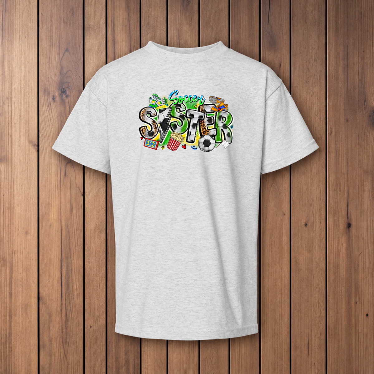 Soccer Sister Youth T-Shirt - Ash