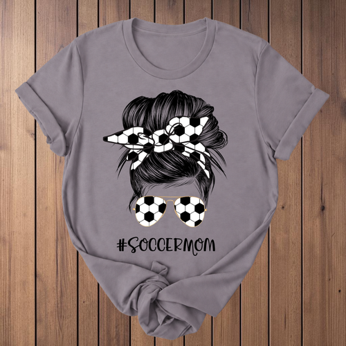 #SoccerMom Soccer T-Shirt - Storm