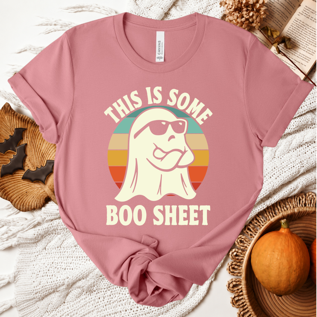 This Is Some Boo Sheet Halloween T-Shirt - Mauve