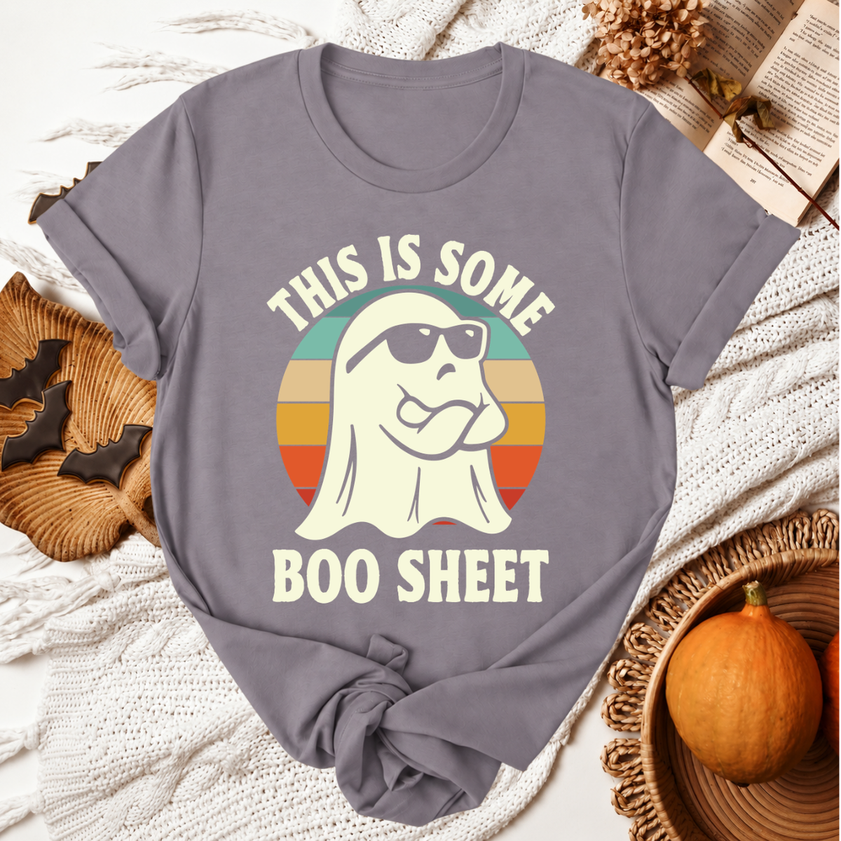 This Is Some Boo Sheet Halloween T-Shirt - Storm