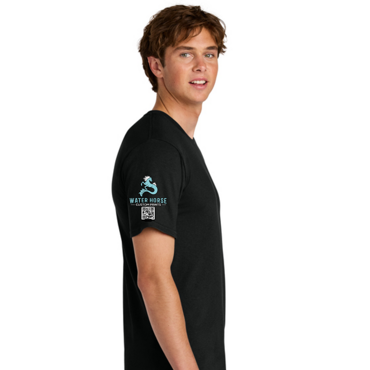 Queens Team Soccer T-Shirt Port & Co Easy Cotton Tee