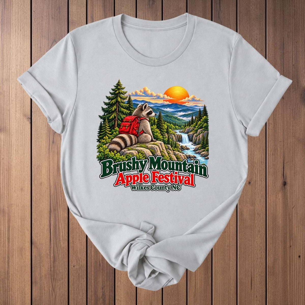 Brushy Mountain Apple Festival T-Shirt - Silver