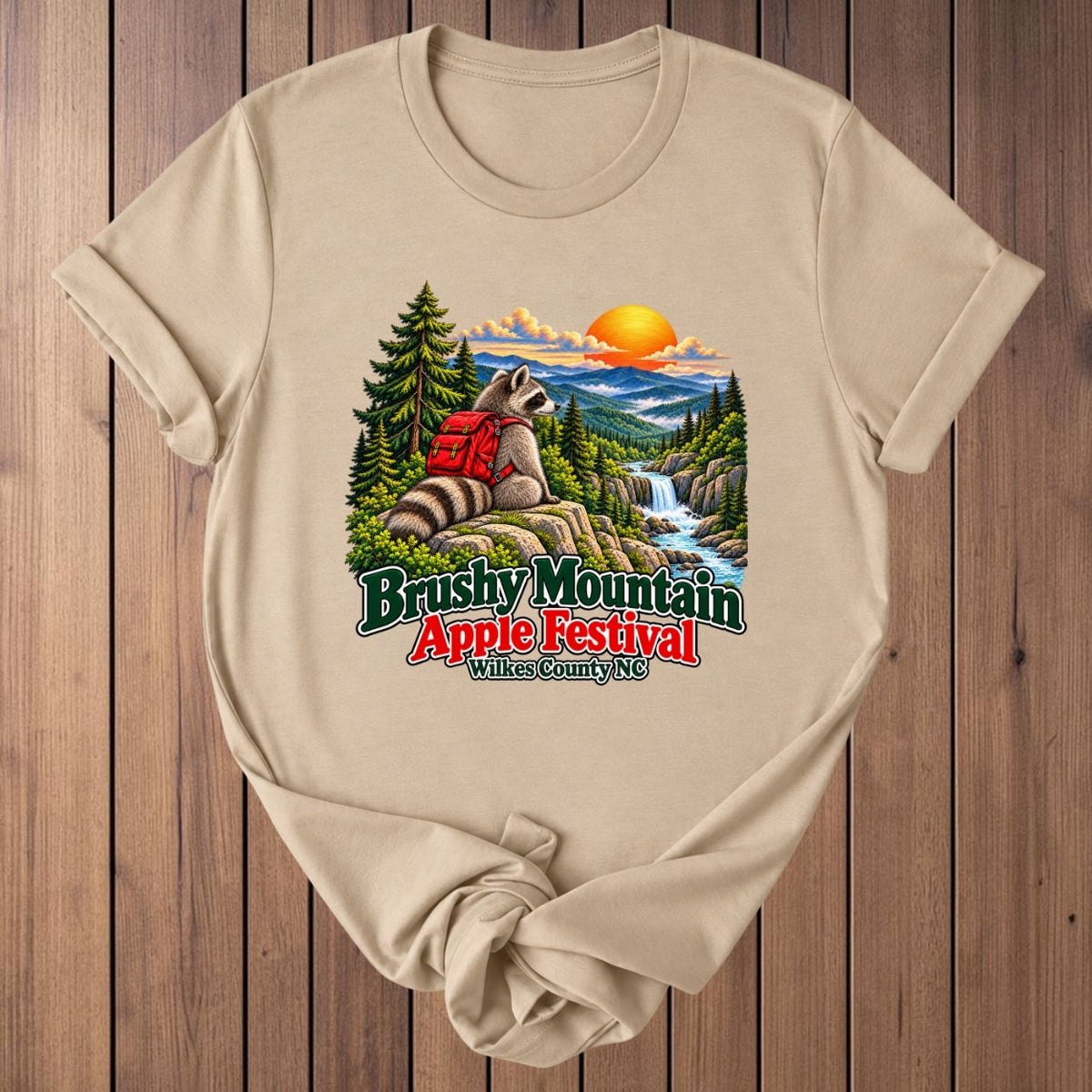 Brushy Mountain Apple Festival T-Shirt - Tan