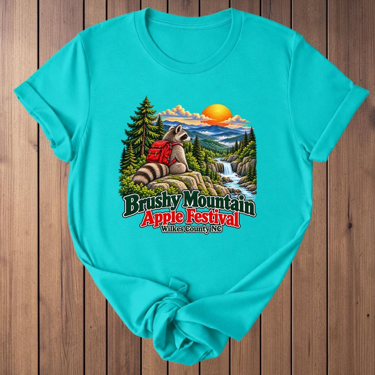 Brushy Mountain Apple Festival T-Shirt - Teal