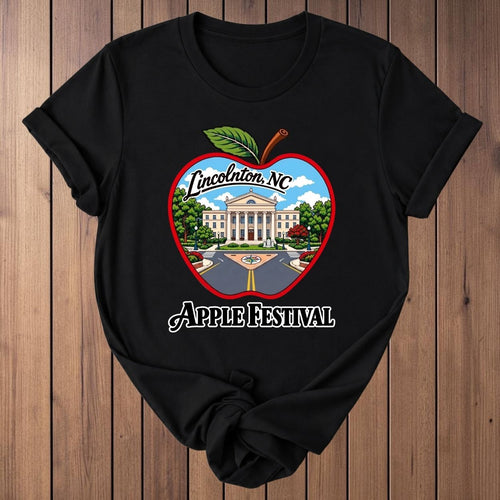 Lincolnton Apple Festival T-Shirt - Black