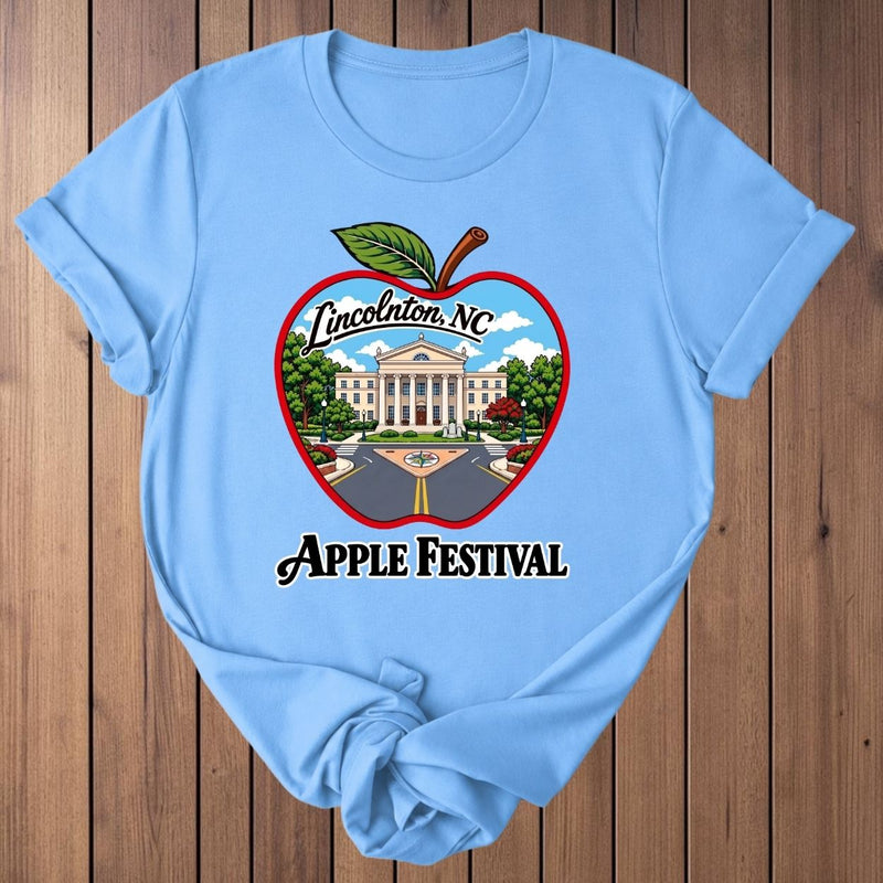 Lincolnton Apple Festival T-Shirt - Carolina Blue